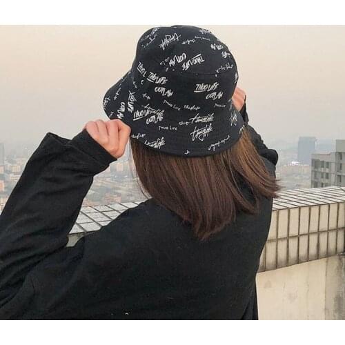 Double-sided Wearing Cap Visor Solid Color Bucket Hat Men And Women Cotton Flat Sun Hat Reversible Sun Fisherman Hat Female