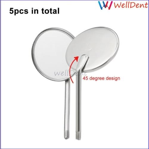 5pcs Dental Oral Care Replace Mirror Plain 22mm Surgical Instruments Tools Dentist Dental Instrument