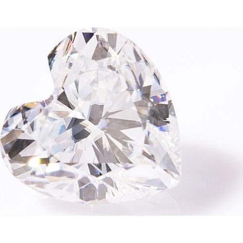 6.5X6.5mm D VVS1 Hot Sale GRA Manufacturing White Loose Heart Cut Moissanite Supplier Factory Supply S