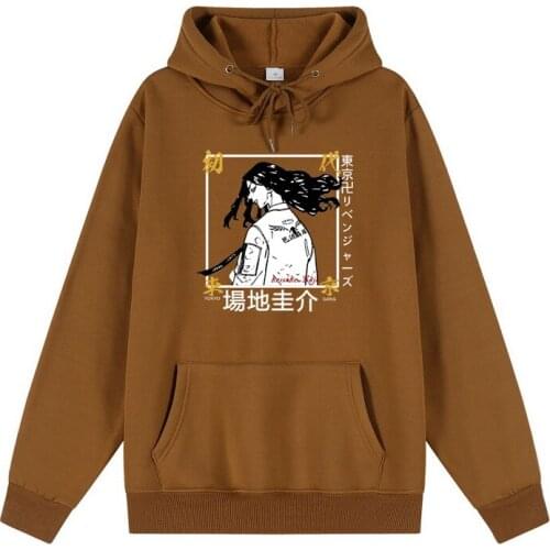 Men Hip Hop Hoodie Sweatshirt Anime Tokyo Revengers Streetwear Harajuku Hoodie Pullover 2021 Autumn Hoodie HipHop Loose Hoody
