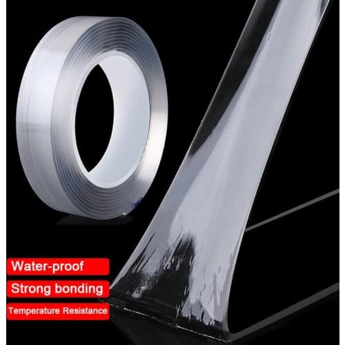 Mildewproof Nano Adhesive Kitchen Sink Stickers Seamless Strong Tape Transparent Waterproof Home Wall Gap Stickers