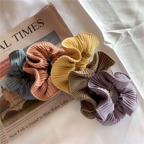 Simple Master Retro Large Intestine Hair Ring Autumn And Winter Ins Wild Headdress