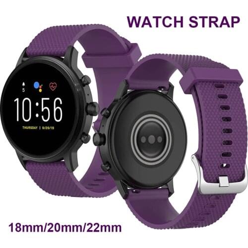Quick Release Strap 22mm 20mm 18mm Silicone Wacth Band for Samsung Galaxy Watch/Huawei Watch/Garmin Watch/Asus Zenwatch 2/Fossil