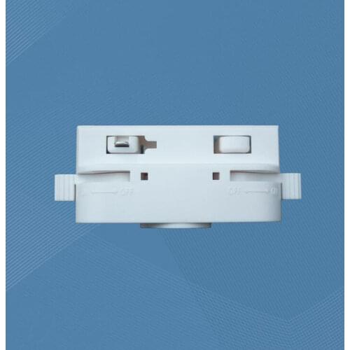Three Wire Track Joint Connector Track lamp accessory white Guide rail connect 100pcs