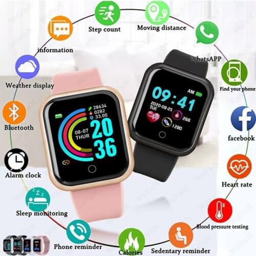 Smart mens and womens watches, heart rate control Sports Wristband, calories, for apple and Android, 2021