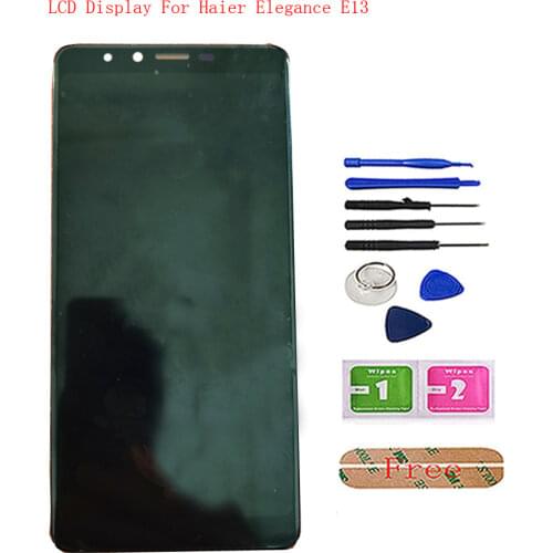 Mobile LCDs For Philips Xenium V377 LCD Display Touch Screen Panel Digitizer Repair Sensor Parts Assembly With Frame Tools