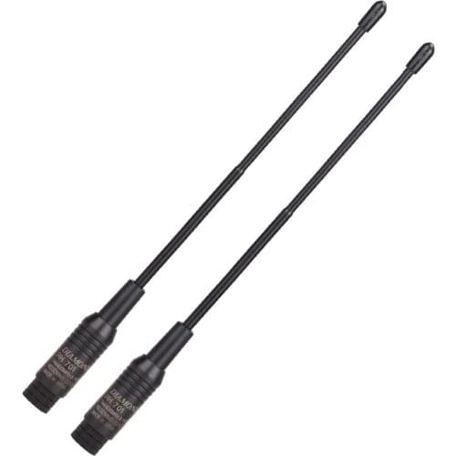 2pcs Diamond RH701 SMA-Male Dual Band VHF/UHF 144/430MHz Soft Antenna For Walkie Talkie TYT TH-UV8000D/E Wouxun Two Way Radio