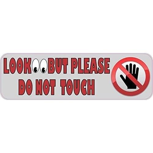 20x30cmLook But Please Do Not Touch Tin Sign