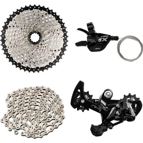 4Pcs Set GUB Bike Derailleur Rust-proof Support 52T Flywheel Easy to Control Wear-resistant 12 Speed Bike Shifter NX SX XX1 12
