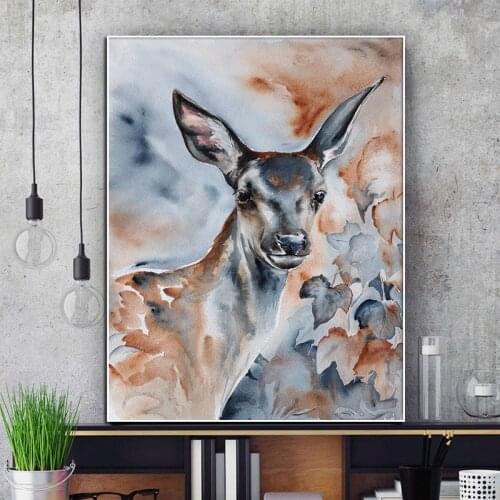 Abstract Oil Painting On Canvas Print Polar Bear Donkey Animal Picture Modern Wall Art Living Room Home Decoration Poster Cuadro