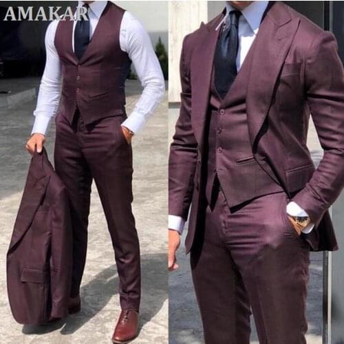 AMEKAR Mens Wedding Suits