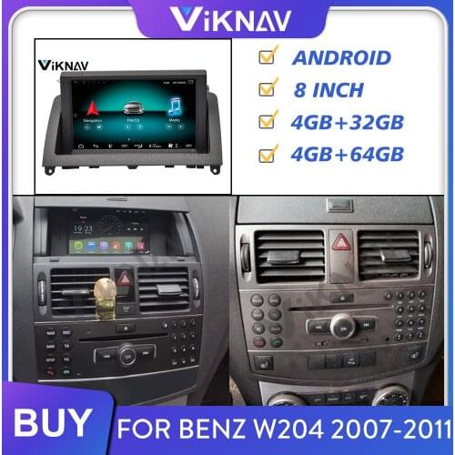 2din car radio for Mecerdes Benz W204 2007 2008 2009 2010 2011 autoradio stereo multimedia player tape recorder carplay