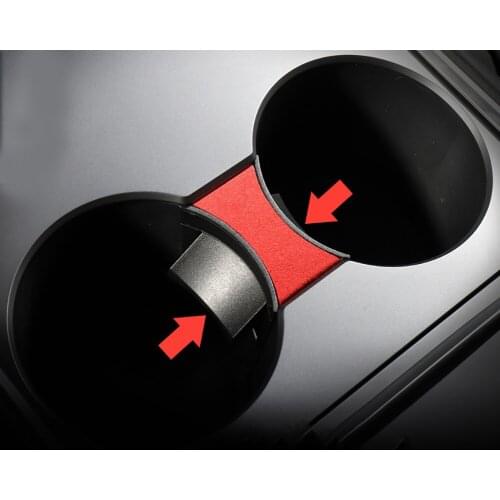 Car Cup Holder Clip for Tesla Model 3 2021 Model Y 2021 Accessories Car Water Cup Slot Stopper Limit Clip ABS Cup Holder Limiter