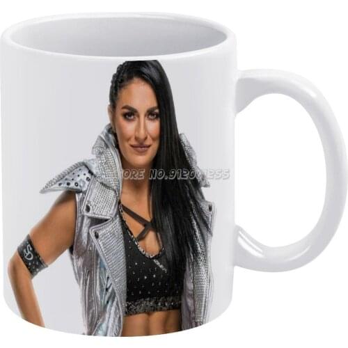 White Mug To Friends and Family Creative Gift 11 Oz Mug Coffee Ceramic Mug Womens Strong Beautiful Women Wrestling Long Hair Sw