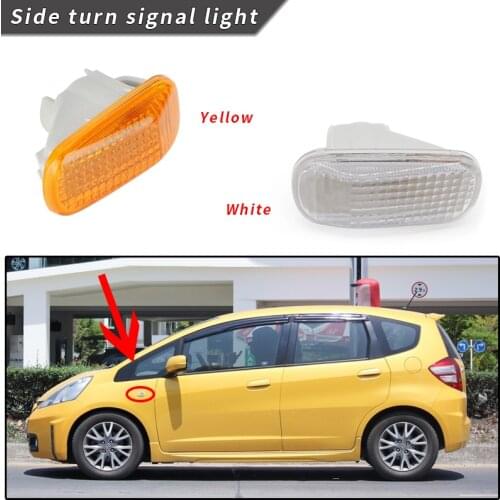 Yellow White Color Car Side Turn Signal Light Front Fender Marker Lamp For Honda Civic City Stream Odyssey CR-V FIT JAZZ