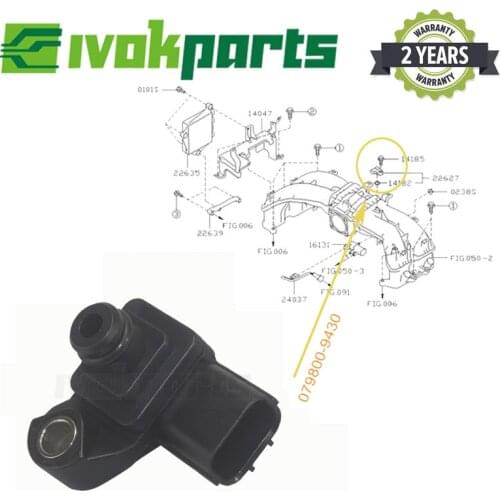 Manifold Absolute Pressure Sensor For 2011-2019 Subaru BRZ Impreza Legacy Forester Outback XV 1.6 i 2.0 i 2.5 i 22627AA510