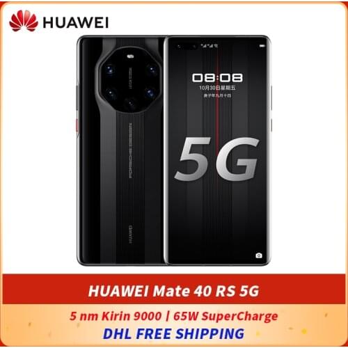 Original HUAWEI Mate 40 RS 5G SmartPhone 6.76 inch 88°Curved Screen 5 nm Kirin 9000 Octa Core 65W SuperCharge NFC Phone