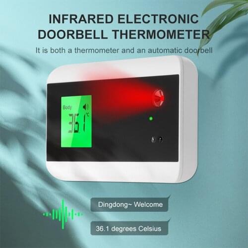 Infrared Thermometer Face Facial Recognition IR Body Fever Alarm Temperature Detection Wall Mounted Body Temperature Scanner