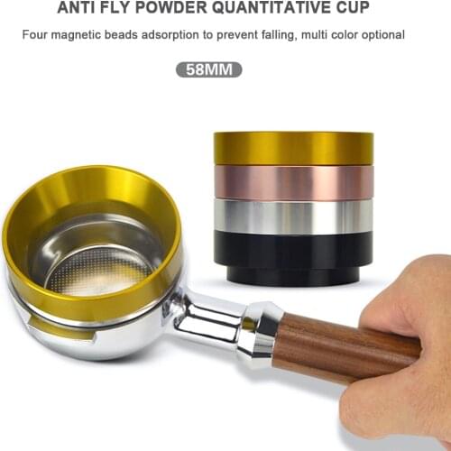 51/54/58mm Magnetic Espresso Coffee Powder Container Dosing Ring for Grinder Dosing Ring Brewing Bowl Coffee Powder Portafilter
