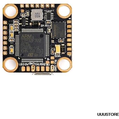 Foxeer Mini F722 V2 Flight Controller 2~6S 20*20mm Mounting Hole MPU6000 BetaFlight Compatibled with DJI Air Unit for RC Drone