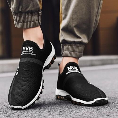 Mesh Men Shoes Lightweight Sneakers Men Fashion Casual Walking Shoes Breathable Slip on Mens Loafers Zapatillas Hombre