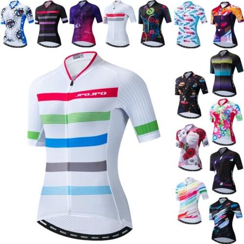 Weimostar Summer Cycling Jersey Women Pro Team Bicycle Clothing MTB Uniform Bike Jersey Tops Breathable Cycling Shirt Cycle Wear