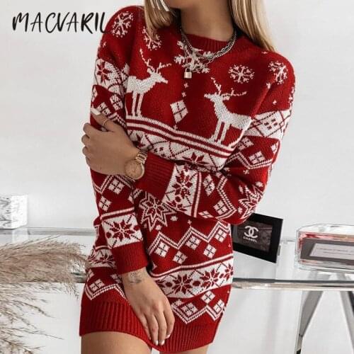 MACVARIL Fashionable Knitted Dresses