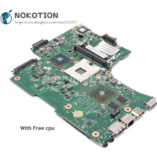 NOKOTION For Toshiba Satellite L650 L655 Laptop Motherboard HM55 DDR3 HD4500 gpu V000218030 V000218130 V000218140 1310A2332304