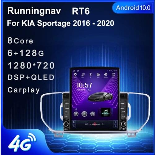9.7" Android 10.1 For KIA Sportage 2016 -2020 Tesla Type Car Radio Multimedia Video Player Navigation GPS RDS no dvd