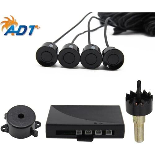 P3043B Car Reverse Parking Sensor Rear 4 Sensors Audio Buzzer Alarm Kit reverse system