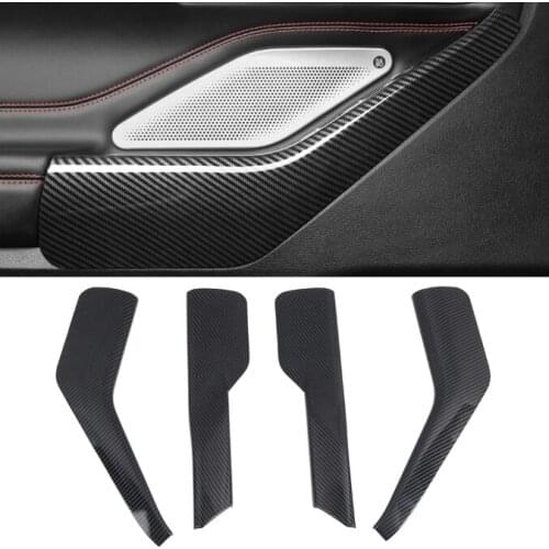 Fit for Ford Explorer U625 2020 Car Accessories ABS Carbon Fiber Color Car Door Side Inner Armrest Cover Trim 4pcs