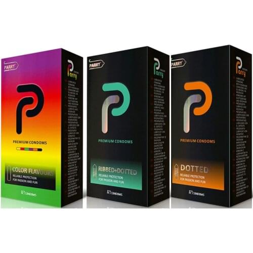 PARRY CONDOMS 3 Types Of Ultra-thin Condoms Sexy Latex Pleasure Natural Rubber Condoms Male Contraceptive Condoms
