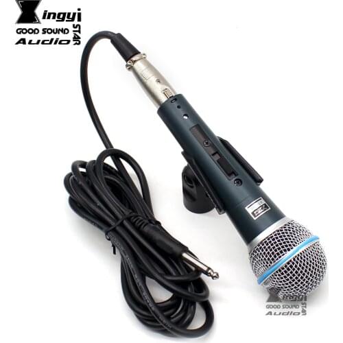 XINGYI STAR BT-58A Professional Switch Handheld Vocal Dynamic Wired Microphone Karaoke Mic Mike For BETA58A Microfone Microfono
