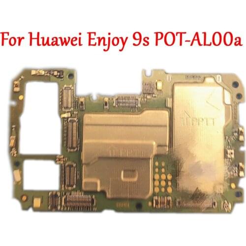 Tested Work Original Unlock Motherboard for huawei enjoy 9S enjoy9S POT--AL00a Mainboard Logic Circuit Electronic Chips