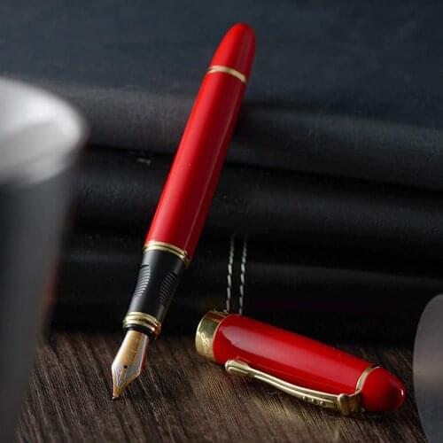 Jinhao X450 Fountain Pen Luxury Ink Pens for Writing High Quality Pen Dolma Kalem Vulpen FULL METAL BLUE RED 22 COLORS AND INK