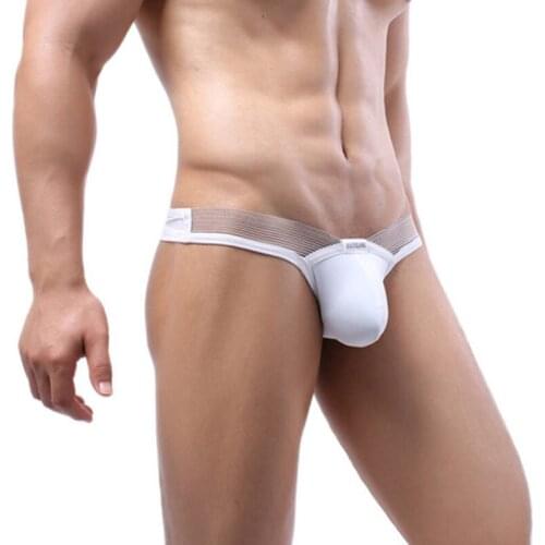 Sexy Mens Briefs Underwear Big Penis Pouch Men Briefs Low Rise Underpants Comfortable Male Homme Panties Bikini Briefs Jockstrap