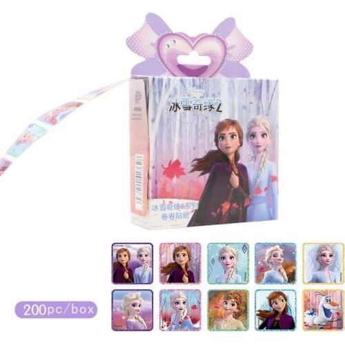 Disney Frozen Elsa Anna Removable Stickers Princess Scrapbooking For Kids Decor Diary Notebook Decoration Toy Stickers