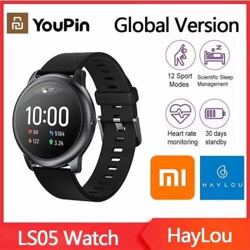XiaoMi YouPin Haylou Solar LS05 Smart Watch Sport Metal Heart Rate Sleep Monitor IP68 Waterproof For iOS Android Global Version