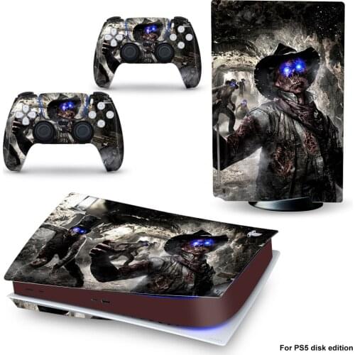 Skull PS5 Standard Disc Edition Skin Sticker Decal Cover for PlayStation 5 Console & Controller PS5 Skin Sticker Vinyl