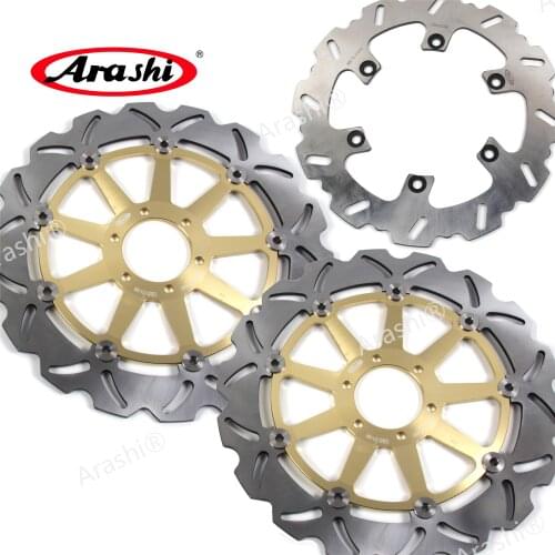 ARASHI For YAMAHA FZR1000 EXUP CNC Front Rear Brake Rotors Brake Disc FZR 1000 EXUP 1990-1995 1991 1992 1993 1994 FZR-1000 XJ120