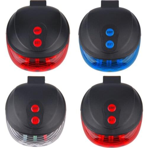 Waterproof 5 LED Laser Beam MTB Mountain Cycling Bicycle Bike Rear Tail Warning Lamp Light Bike Led Wheel Spoke 3 Modes Flash