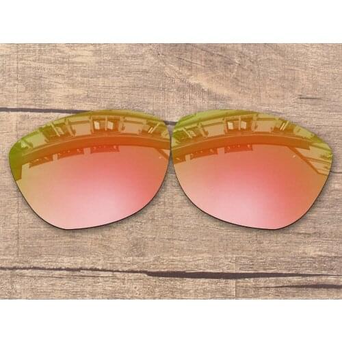 Vonxyz Peach Gold Mirror Polarized Replacement Lenses for-Oakley Frogskins Frame