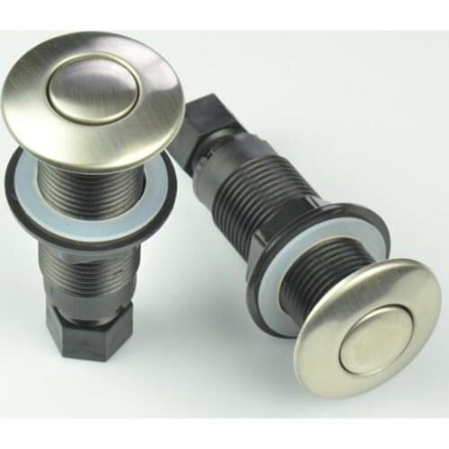 25mm Air Activated Push Switch Stainless Steel Food Waste Processor Air Switch Jacuzzi Pneumatic Button On-off Accessory