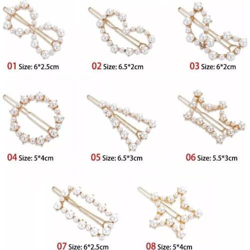 Pearl Hair Clip for Women Hair Accessories Girls Korean Hairpins for Hair Barrette Hair Pin Headwear 2021