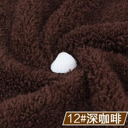 12# brown 1 meter Berber Fleece Fabric camoFleece Shu Velveteen for DIY toys sleepcoat pajamas nighty bedgown material