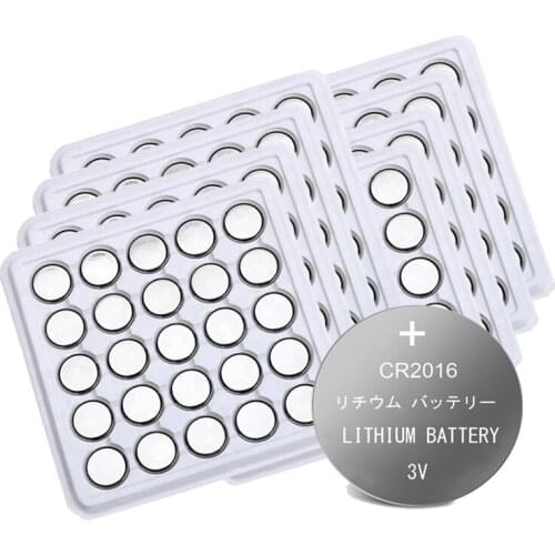 200pcs CR2016 CR 2016 DL2016 LM2016 BR2016 ECR2016 3V Lithium Battery For Watch Calculator Remote Control Button Cell Coin