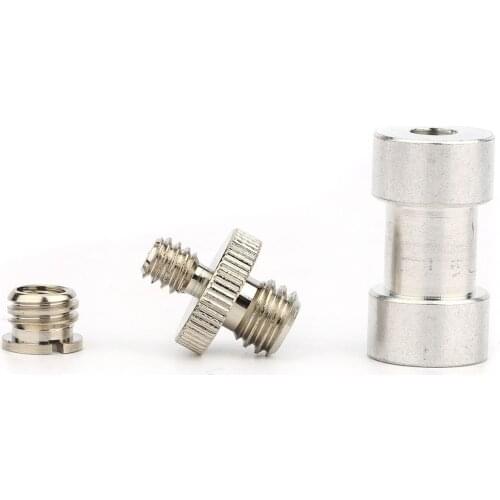 5 Pcs Thread Screw Mount Adapter for Camera Flash Tripod Light Stand 1/4" to 3/8"