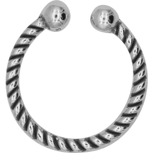 925 Sterling Silver Simple Chain Stripe Road Round Bead Opening Adjustment Ring Stacking With Jewelry Accessories