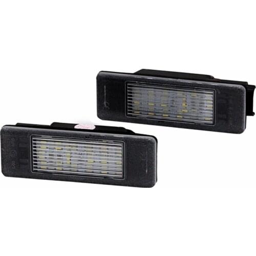 HAUSNN Error Free Pure White LED Number License Plate Lights Auto Lamps for Nissan Pathfinder Navara NV 200 Note Primera