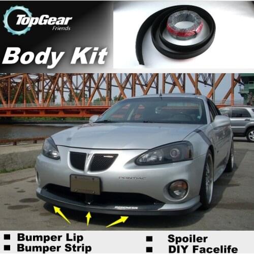Bumper Lip Deflector Lips For Pontiac Grand Prix Front Spoiler Skirt For TopGear Friends Car View Tuning / Body Kit / Strip
